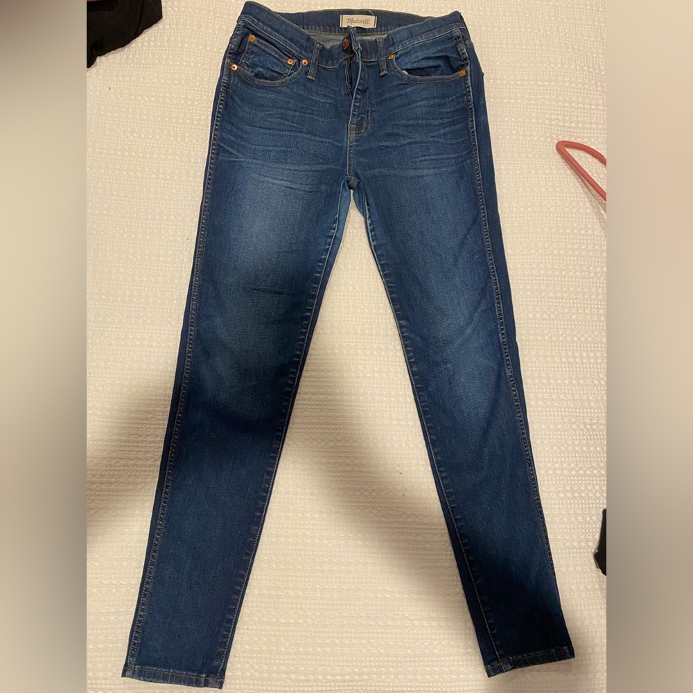 Madewell 9 in high rise skinny jeans - medium wash size 30
